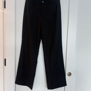 Commense High Waisted Black Straight Leg  Trousers